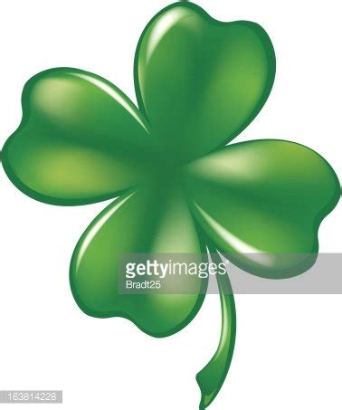 Glassy 4 Leaf Shamrock Stock Clipart | Royalty-Free | FreeImages