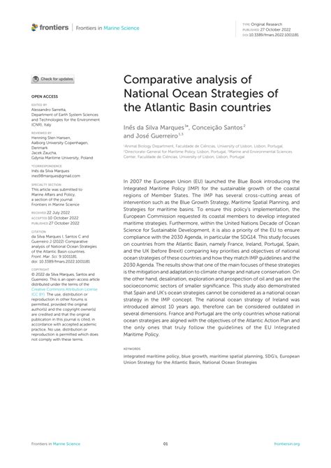 (PDF) Comparative analysis of National Ocean Strategies of the Atlantic ...