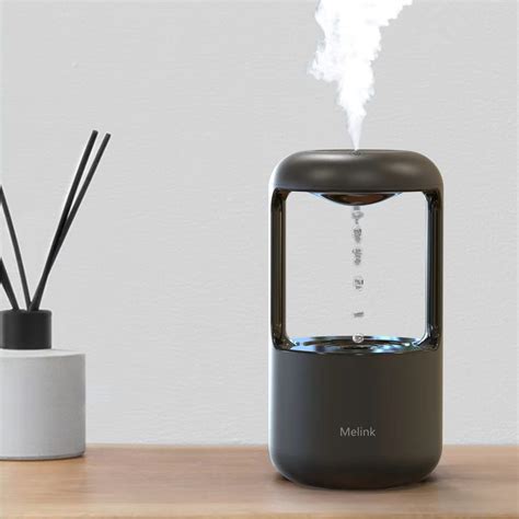 Gogosir Ultrasonic Cool Mist Humidifiers T Anti Gravity Countercurrent Water Droplets 500ml