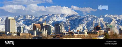 Salt Lake City Skyline Stock Photo - Alamy