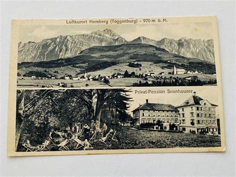 1925 Hemberg Privat Pension Sennhauser Luftkurort SG Kaufen Auf Ricardo