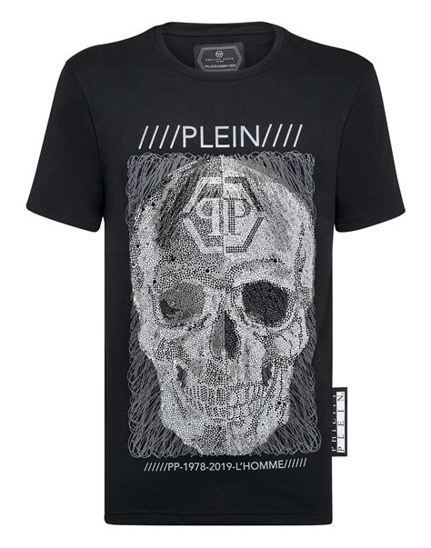 Philipp Plein T Shirt Platinum Cut Round Neck Skull In Black ModeSens