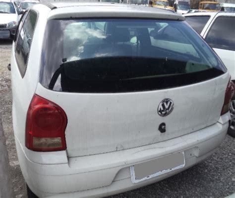 Leilão Online VW GOL 1 0 GIV ANO MOD 2013 14 BRANCA FLEX