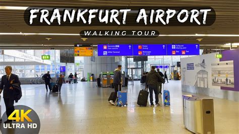 Walking Tour Inside Frankfurt Airport 4K UHD 60 FPS YouTube