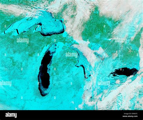 Great Lakes Satellite Image Hi Res Stock Photography And Images Alamy