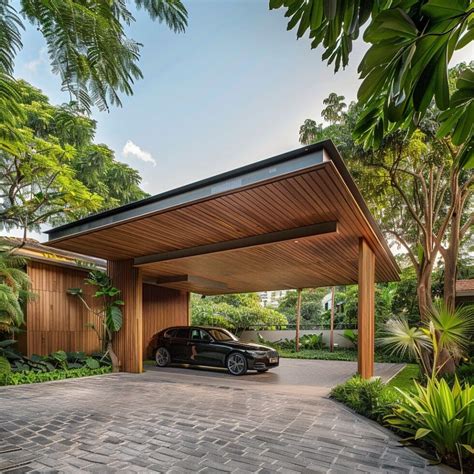 Carport Bois Protégez votre véhicule avec élégance Prestige