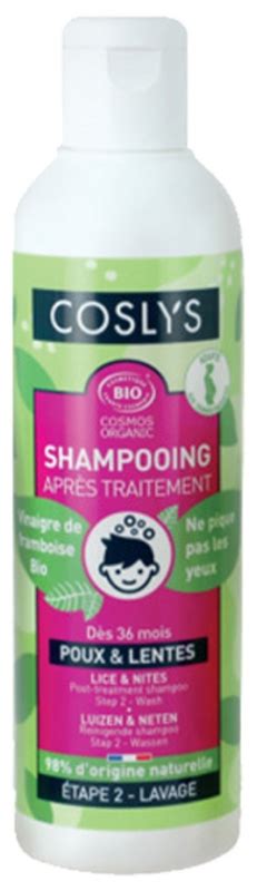 Coslys Shampoing Après Traitement Traitante Poux et Lentes Dès 36 mois