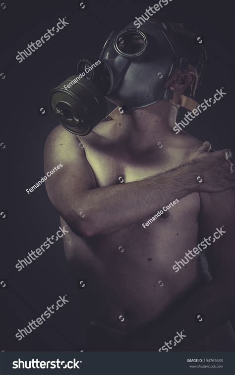 Nude Man Gas Mask Pollution Concept Stock Photo Shutterstock