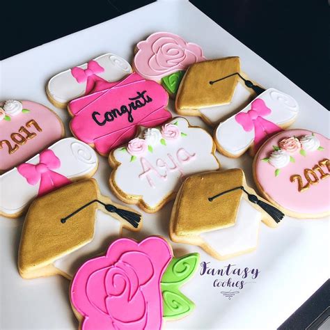 Girly Graduation Cookies Graduation Cookies Cookie Art Royal Icing Sugar Cookies Homemade