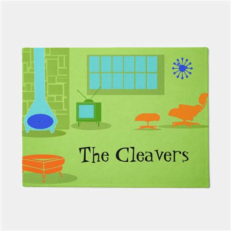 Mid Century Modern Retro Door Mat | Zazzle