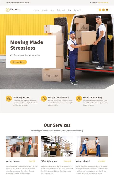 11+ Free Delivery Website Templates | Weblium
