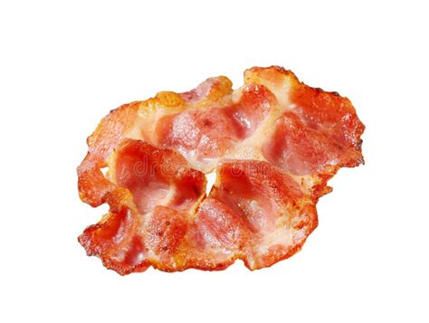 Crispy bacon strips stock photo. Image of closeup, white - 25783908