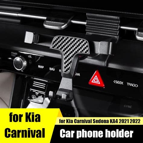 Para kia carnival sedona ka4 2021 2022 suporte do telefone móvel carro