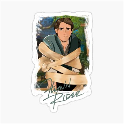 Flynn Rider Sticker For Sale By Samysgallery Redbubble