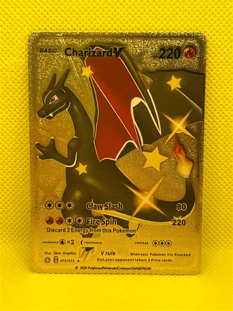 Charizard V Secret Rare Gold Foil Fan Art Card Values Mavin