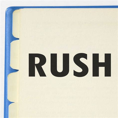 Large Rush Rubber Stamp | Office Stamps | Engineer Seal Stamps
