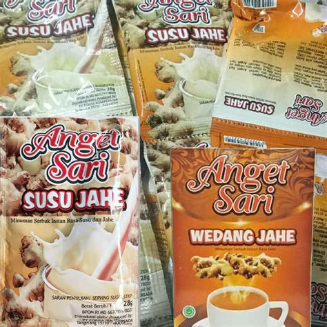 Jual Minuman Anget Sari Susu Jahe Wedang Jahe Renceng Isi 10 Shopee