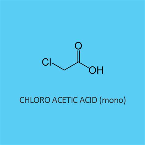 Structural Formula Of Monochloroacetic Acid