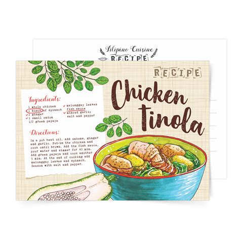 Chicken Tinola Recipe Postcard – Pinspired Philippines