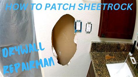 Wall Patching Large Hole Easy How To Repair Drywall Hole In Wall