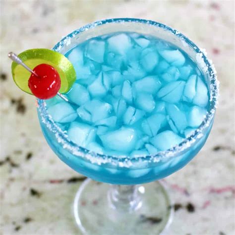 Ocean Blue Margarita Curacao Drink | Homemade Food Junkie