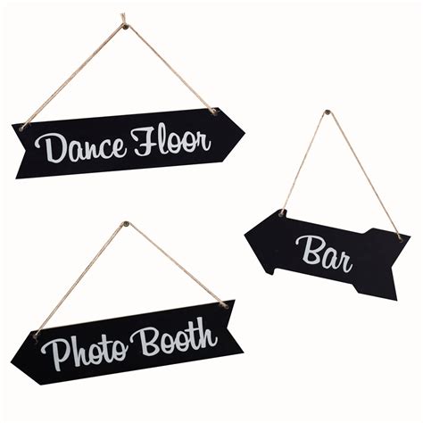 Chalkboard Wedding Arrow Signs By Favour Lane