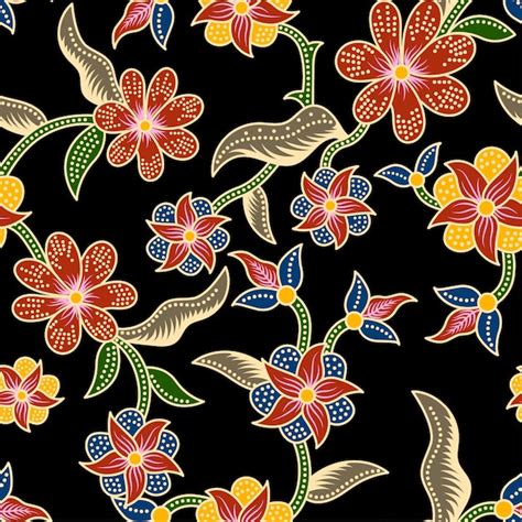 Simple Batik Design Flower