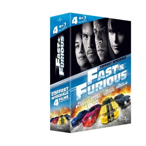 Coffret Fast And Furious Int Grale Films Blu Ray Bluray Mania