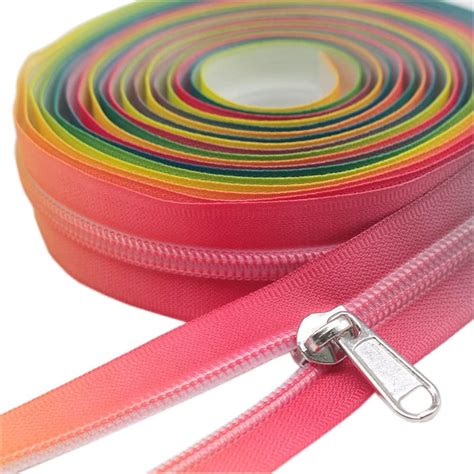 Amazon Yahoga Colorful Zipper Tape Nylon Coil Zippers By The