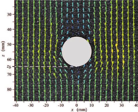 Typical Instantaneous Velocity Field Obtained By Piv Measurements For A