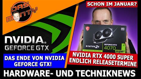 Nvidia RTX 4000 Super Releasetermin Das Ende Von GeForce GTX Xbox