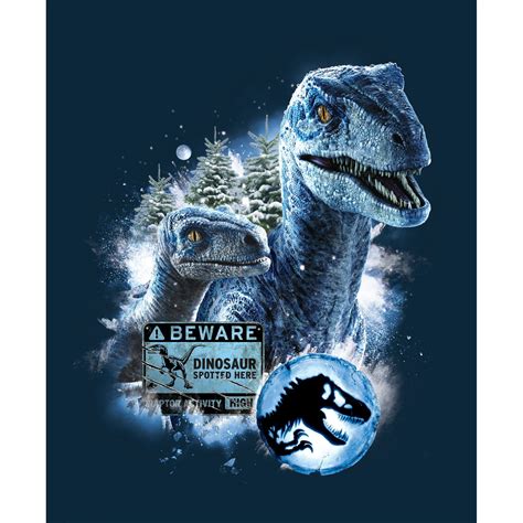 Jurassic World Dominion Blue Beta Forest Hunt Poster Nbc Universal Removable Adhesive Decal