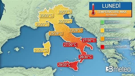 Meteo Temperature Italia Ancora Divisa Tra Valori Estivi Al Sud E