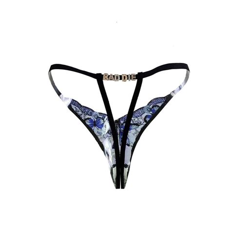 Women S Sexy Sheer Thong Panties Lace Low Rise G String Lingerie Ebay