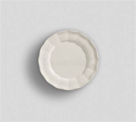 Plat Rond Blanc Vide Sur Le Fond Blanc Pour Votre Conception Plat Vide