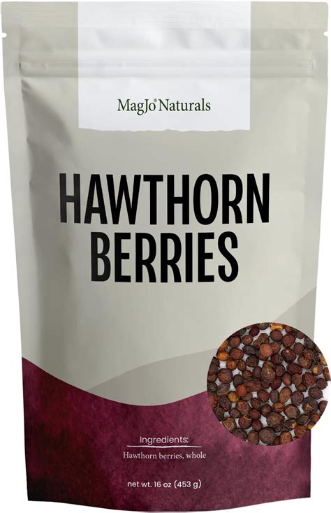 Amazon MagJo Naturals Hawthorn Berries Whole Dried 16 Oz 1 Lb