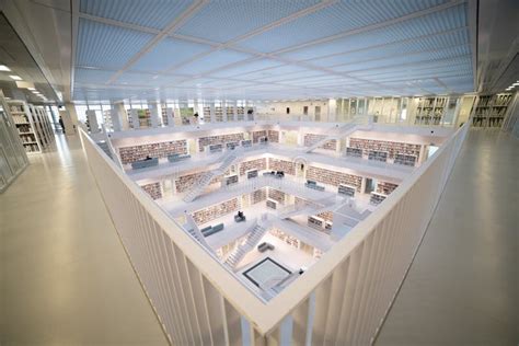 Stuttgart City Library Detailed Modern Architecture in Germany ...