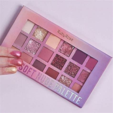 Paleta De Sombra Ruby Rose Soft Nude Shopee Brasil