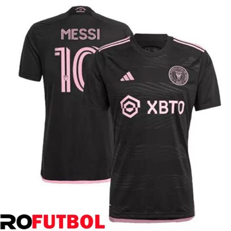 Diseña Tu Camisetas De Futbol Inter Miami CF MESSI 10 Segunda Negro