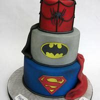 3 Tier DC Comics Superhero Cake Decorated Cake By Sam CakesDecor