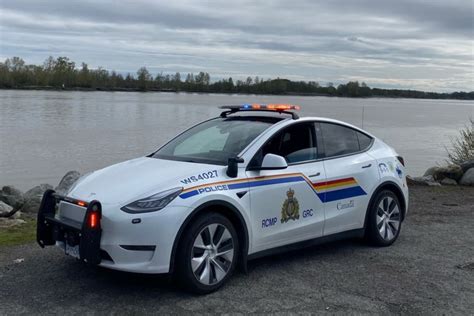 Richmond Rcmp Test Drives Electric Vehicle Richmond News