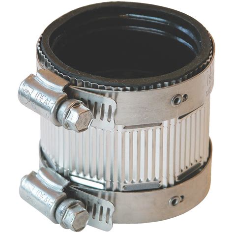 Black Swan 2 In X 1 1 2 In Neoprene No Hub Coupling With Stainless