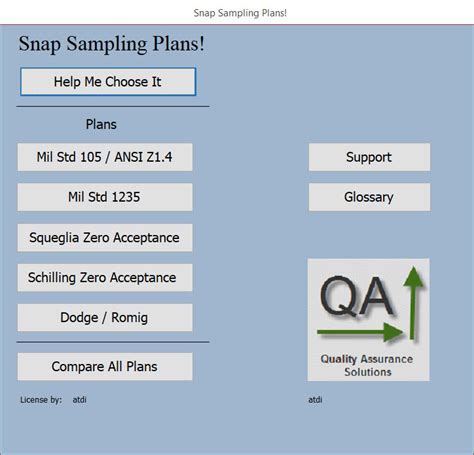 Your sample size calculator is Snap Sampling Plans!