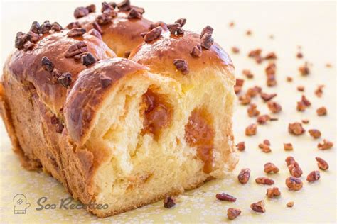 Ma brioche caramel au beurre salé coulant et ses pépites de noix de