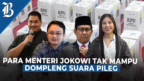 Live Real Count Pileg 2024 Suara Para Menteri Kabinet Indonesia Maju