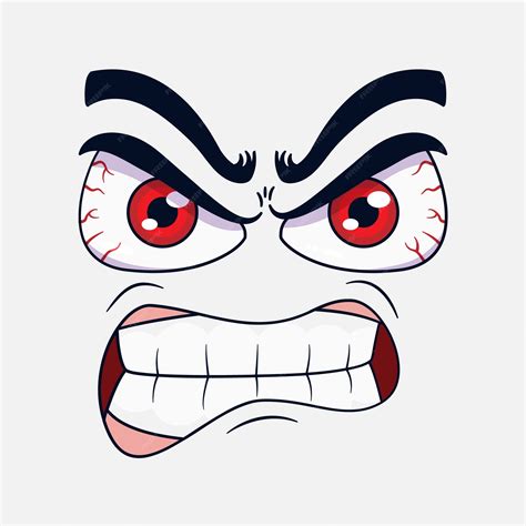 Cartoon Angry Eyes