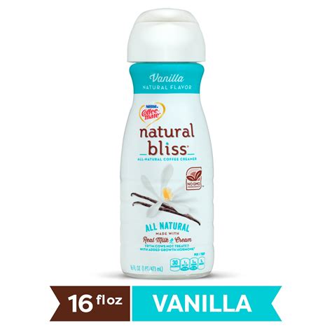 Coffee Mate Natural Bliss Vanilla All Natural Liquid Coffee Creamer 16