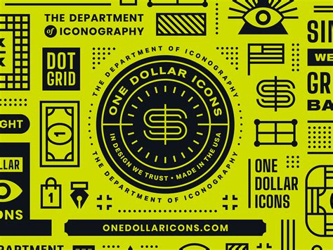 One Dollar Icons • Brand Pattern by Co-motion Studio on Dribbble