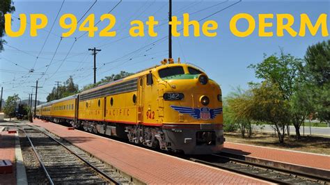 Union Pacific Emd E8 942 At The Orange Empire Railway Museum Youtube