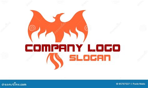 Phoenix Rising Logo Stock Vector Illustration Of Left 85707537